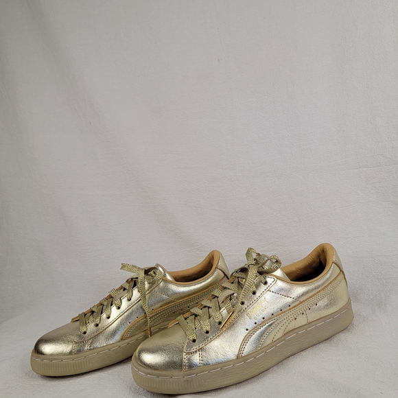 PUMA 50th Anniversary Golden Suede Metallic Leather Sneaker 1968 Women's Size 6 - Picture 5 of 14